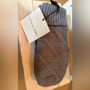 Love & Lore Blue Gray Knit Mittens